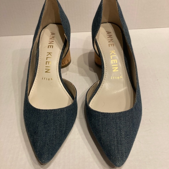 Anne Klein Shoes - Anne Klein iflex denim with cork heel